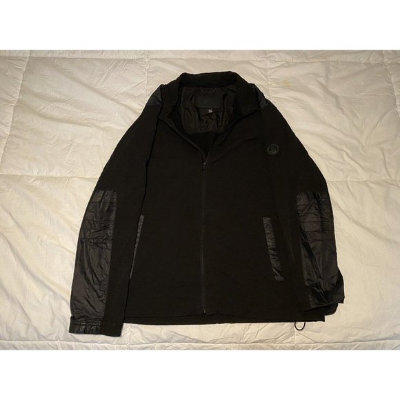 Michael Kors Soft shell Black Jacket Mens Size XL Full Zip Spring/Fall Light - Picture 1 of 4